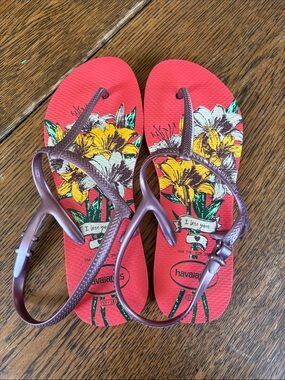 Havianas Sling Back Flip Flop Womens Size 7/8